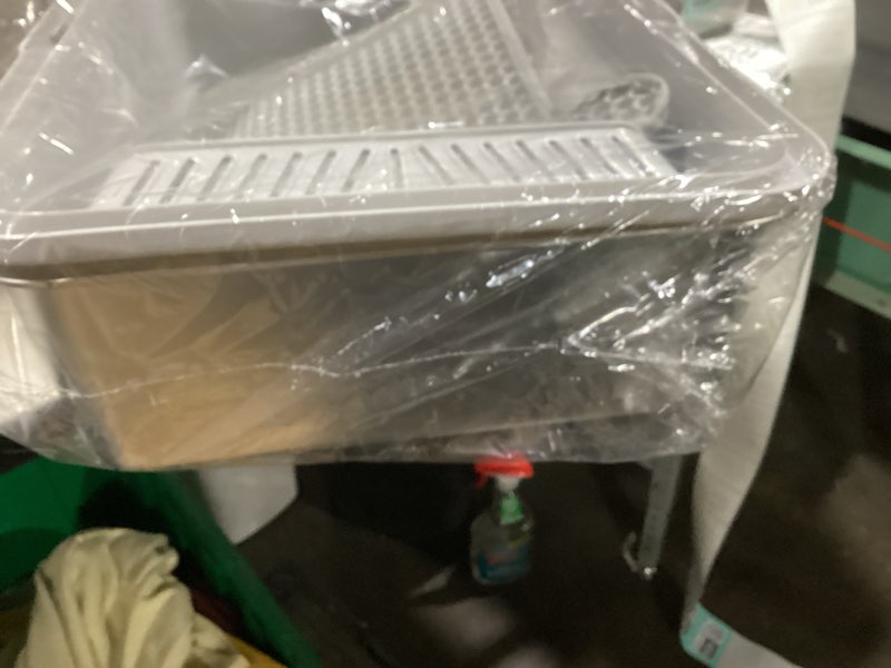 Condition photo showing New/Like New for Stainless Steel Litter Box | XL Enclosed Cat Litter Boxes with Lid for Big Cats | High Sided, Anti-Urine Leakage | Non-Stick Bottom & Includes Litter Mat & Metal Scoop
