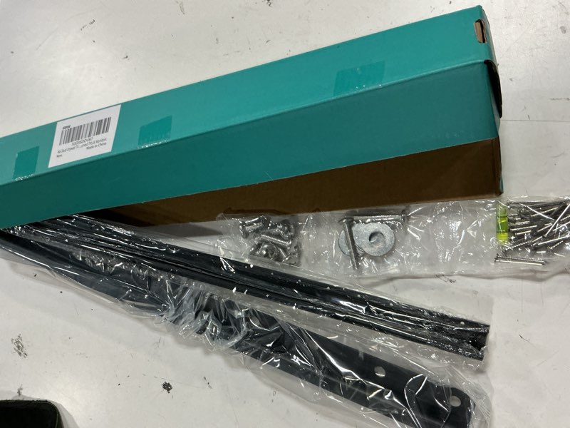 Condition photo showing New/Like New for studless tv wall mount for 32-75 inch tvs, no stud drywall tv mount holds up to 150 lbs, low profile, no drill, easy to install for bedroom living room, bubble level included fits 32-75 inch tvs up to 150 lbs