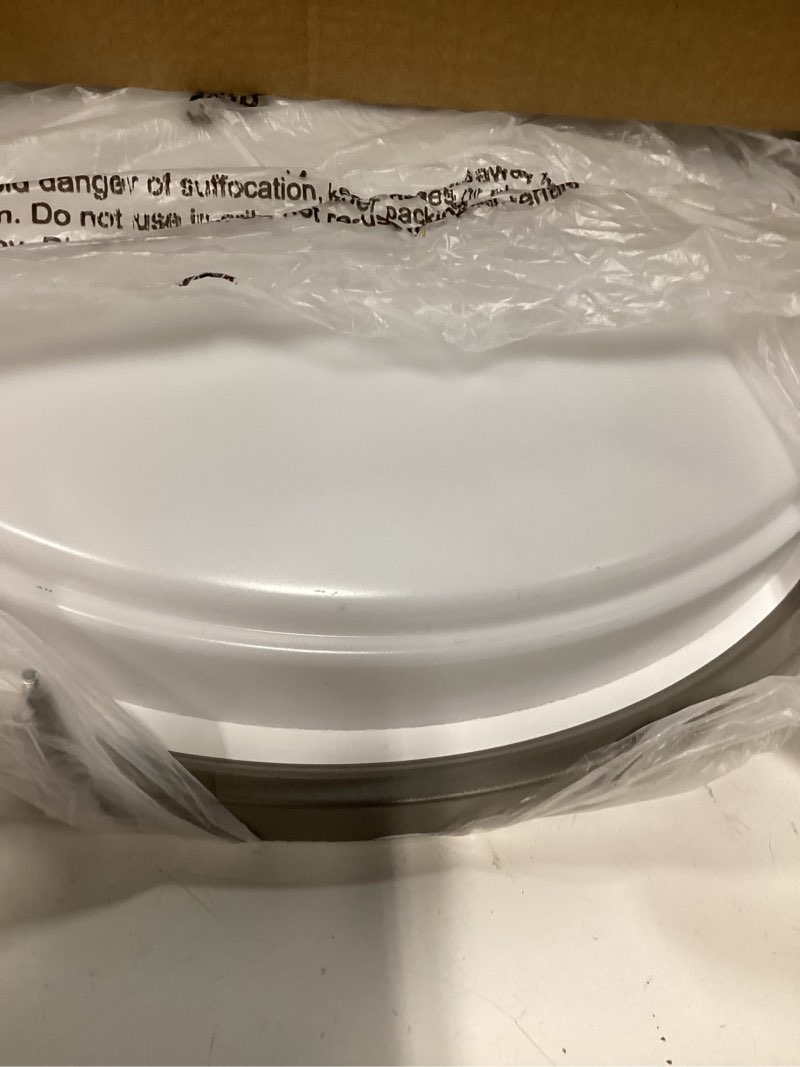 Condition photo showing Good Condition for project source 1-light satin nickel led flush mount light