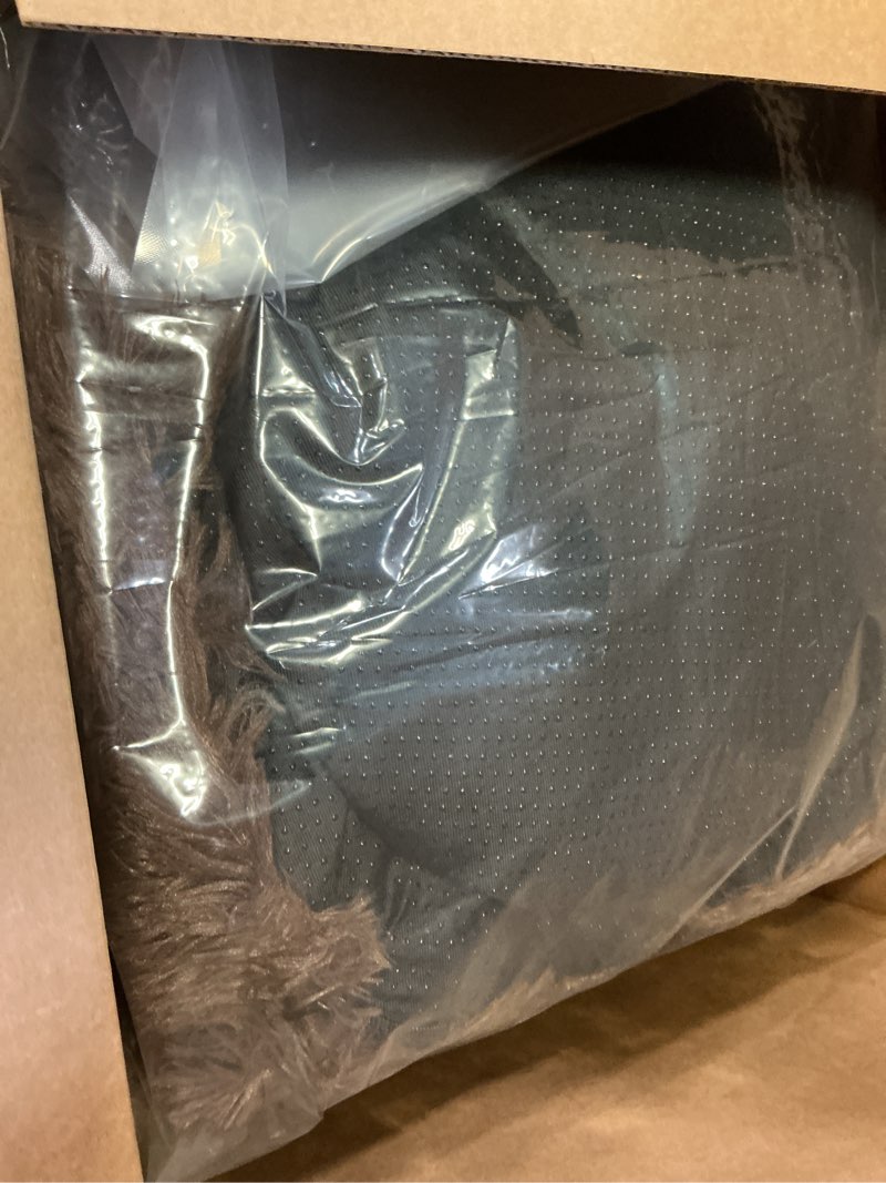 Condition photo showing Good Condition for Calming Donut Dogs Beds for Small Dogs Washable,23inch Plush Round Pet Bed for Cozy Sleep,Fluffy Faux Fur Large Cat Bed,Fits up to 25 lbs Pets,Chocolate Brown 23 inches Coffee