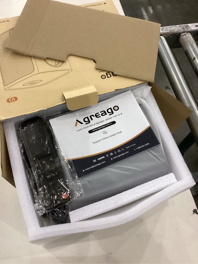 [Electric Focus] Projector with WiFi and Bluetooth, Native 1080P 15,000 Lumens 4K Supported, Agreago