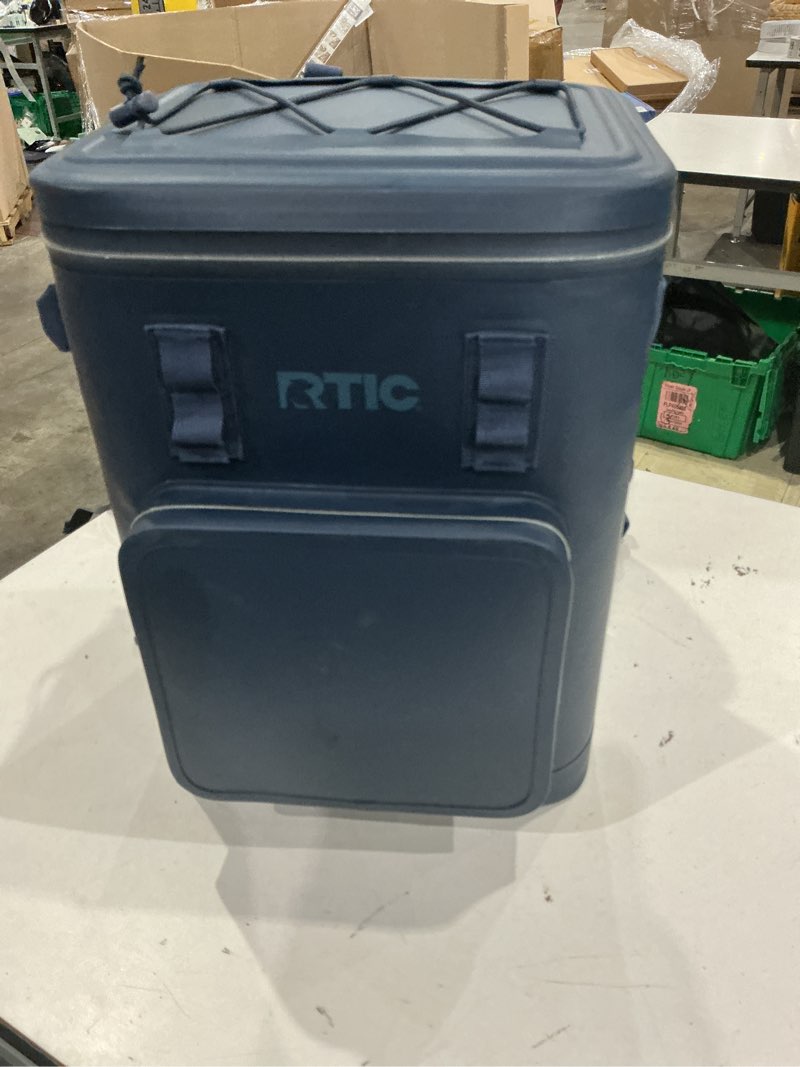Condition photo showing As Is for rtic outdoors ultra-tough backpack navy 24 cans soft insulated backpack cooler