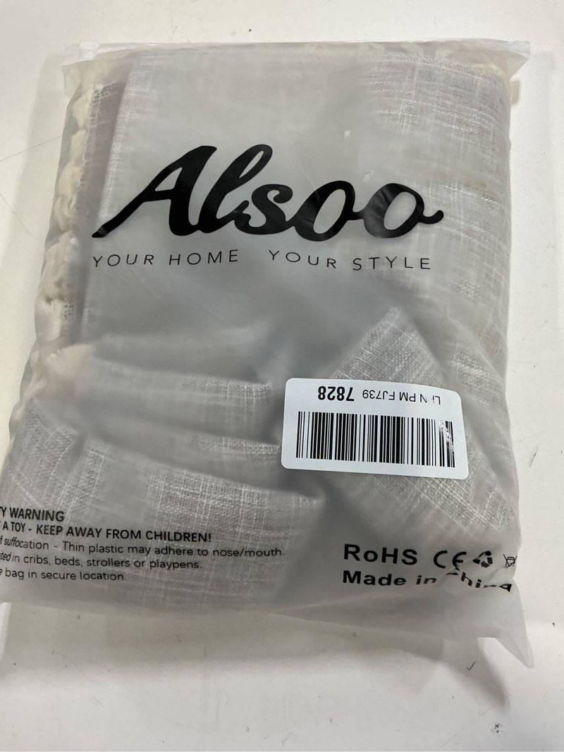 Condition photo showing New/Like New for Alsoo Table Cloth Rectangle Table Rustic Waterproof Tablecloth Cotton Linen Wrinkle Free Spring Tables Cover for Parties, Kitchen Dining, Holiday, Outdoor (Coffee Lines, 4-6 Seats, 55x75 Inches) A-coffee Lines 75" x 55" (Rectangular)