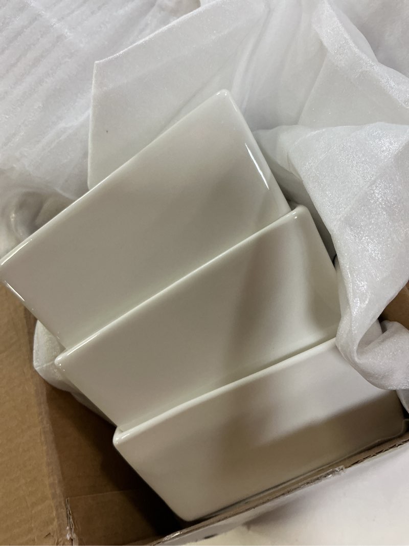 Condition photo showing Good Condition for sugar dispenser, set of 6 ceramic sugar packet holders tea bag organizer holder,5 oz sugar packet organizer sugar holder, sugar holder for coffee bar sugar caddy for table, office, hotel, restaurant