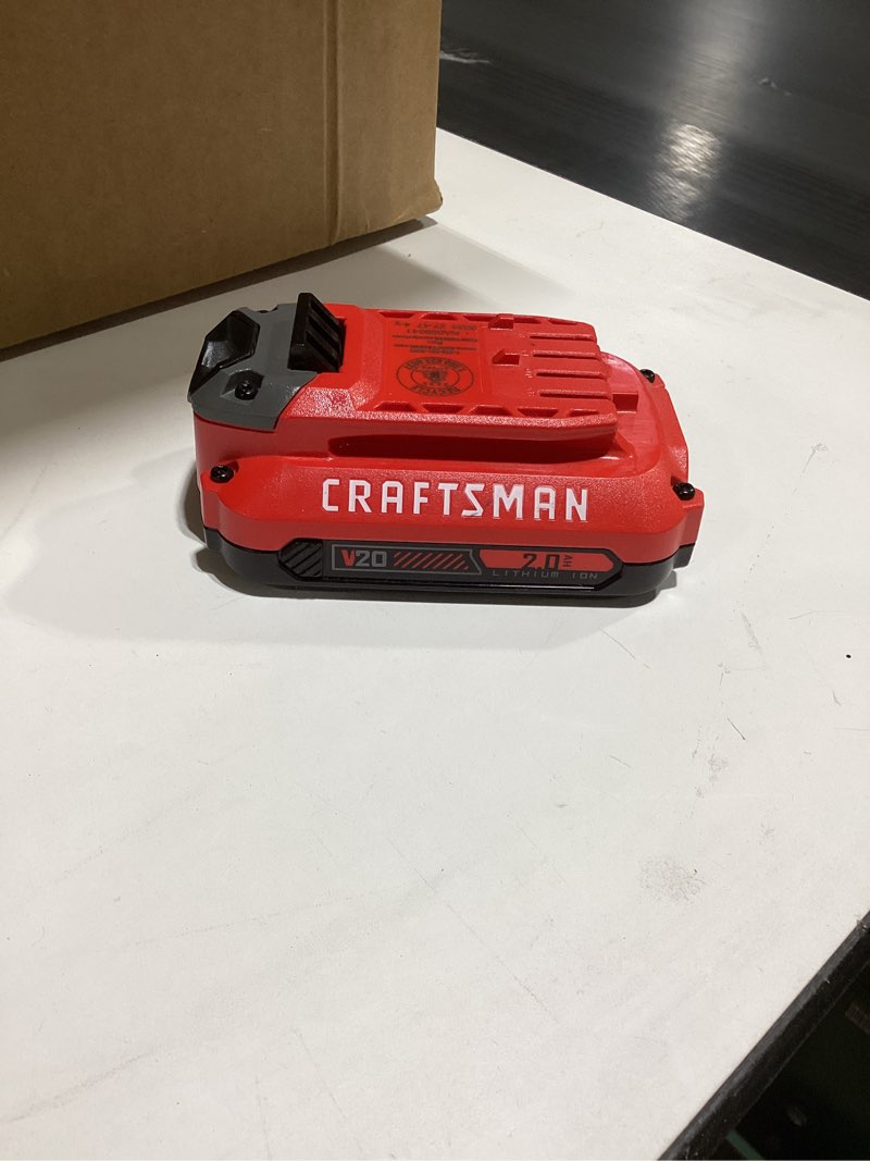 Condition photo showing As Is for CRAFTSMAN V20 Battery, 2.0 Ah, Lithium Ion Battery (CMCB202)