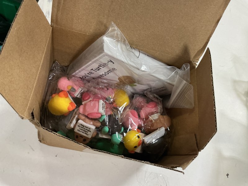 Condition photo showing New/Like New for Gejoy 48 Sets Positive Mini Figurines Gifts Miniature Emotional Mini Rubber Toy with Positive Card Gift Bags Inspirational Birthday Gifts for Coworkers Employees (Mixed Style) 48 Mixed Style