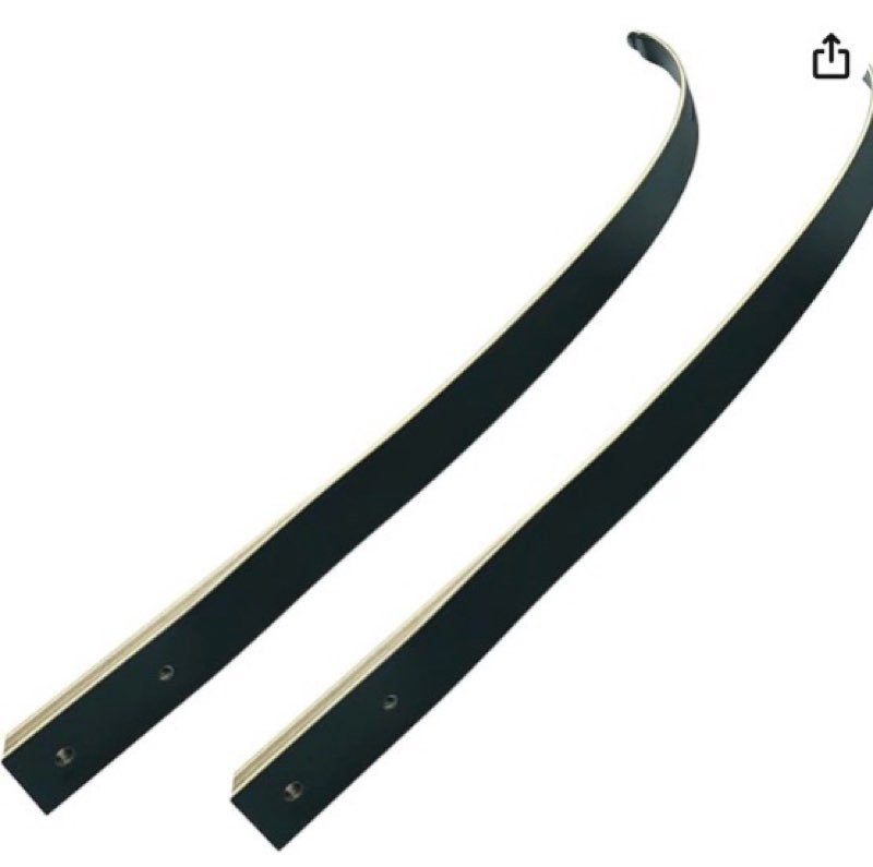 black hunter original recurve bow limbs replacement, glurak 40lb fiberglass and bamboo sheet laminat