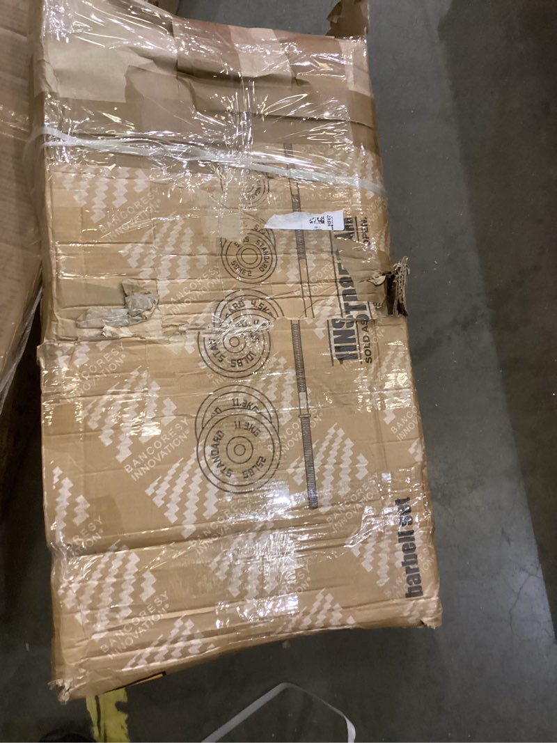 Condition photo showing New/Like New for Fitvids Cast Iron Standard Weight Plates Including 5FT Standard Barbell with Star Locks, 95-Pound Set (85 Pounds Plates + 10 Pounds Barbell), Multiple Styles Style #1