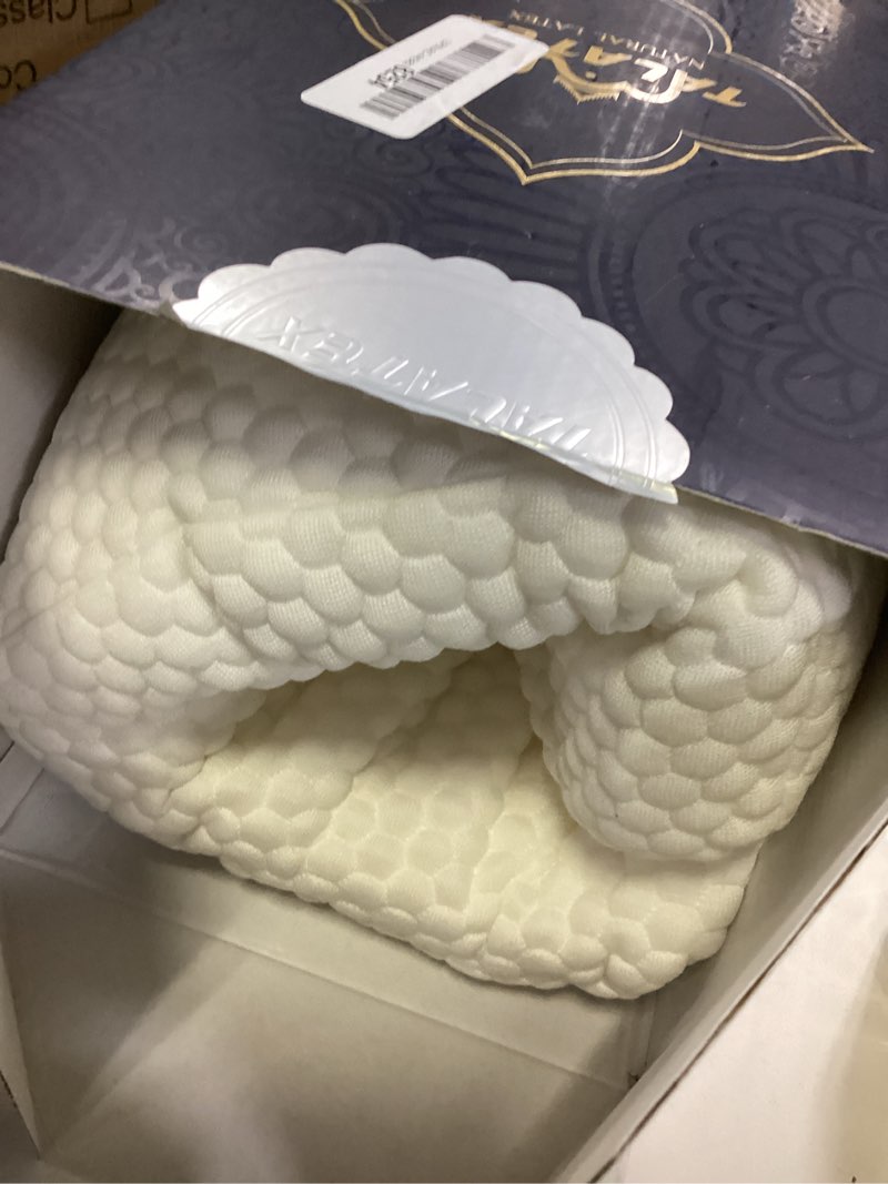 Condition photo showing Good Condition for Talatex Ultra Slim 100% Natural Premium Latex Ultra Thin Pillow, Flat Pillow for Stomach and Back Sleepers, Toddler Pillow Helps Cervical Neck Alignment and Deeper Sleep 2.7"H (Standard)
