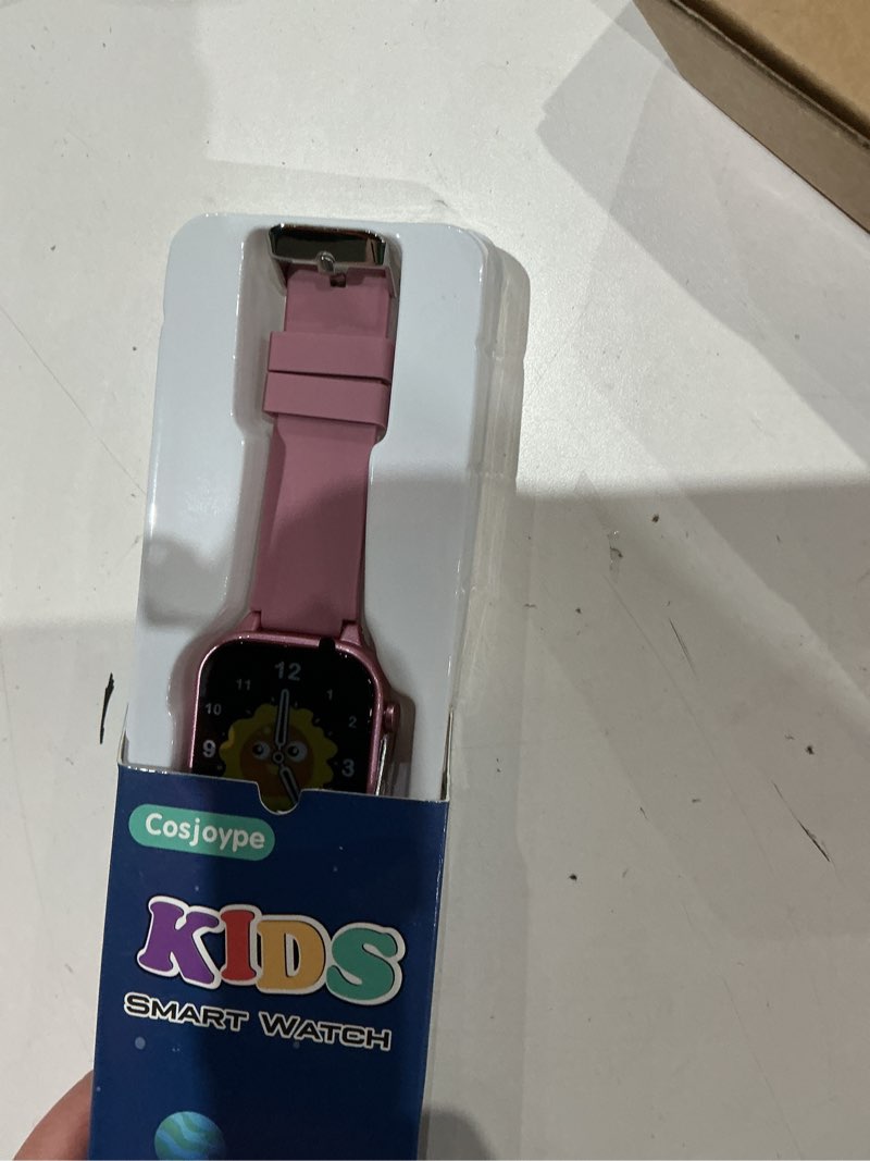Condition photo showing Good Condition for kids smart watch gift for girls age 5-12, 39 games hd touch screen watches with video camera music player pedometer flashlight 12/24 hr educational toys birthday gifts for girls ages 7 8 9 10 pink