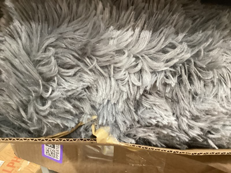 Condition photo showing Good Condition for bedsure gentlesoft fuzzy faux fur sherpa fleece blanket twin size, plush thick warm twin blanket for bed, college dorm essentials gifts for girls boys, tie dye grey decor for winter, 60x80 01- tie dye grey twin (60" x 80")