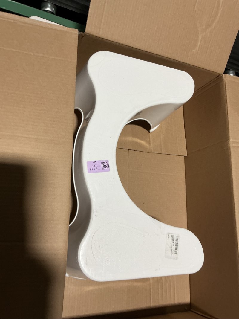 Condition photo showing As Is for Squatty Potty The Original Bathroom Toilet Stool, 7 Inch height, White White 7 Inch