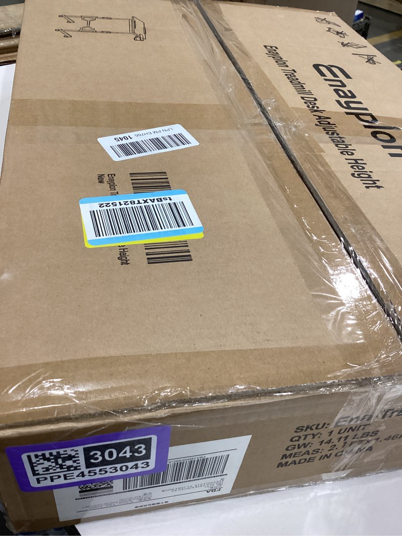 Condition photo showing Good Condition for Enayplon Small Standing Desk with Wheels, Portable Treadmill Desk, Rolling Desk Adjustable Height fo