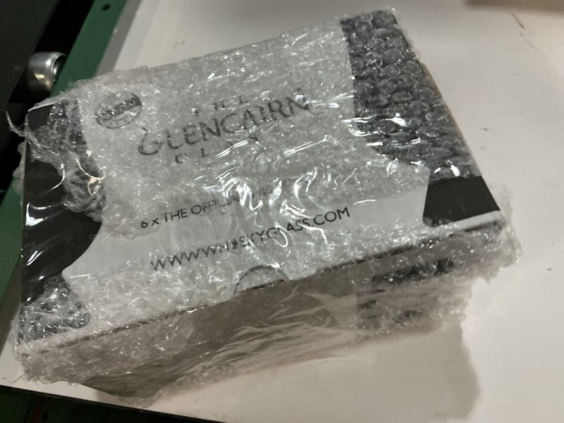 Condition photo showing New/Like New for glencairn crystal whiskey glass, set of 6, clear, 6 pack