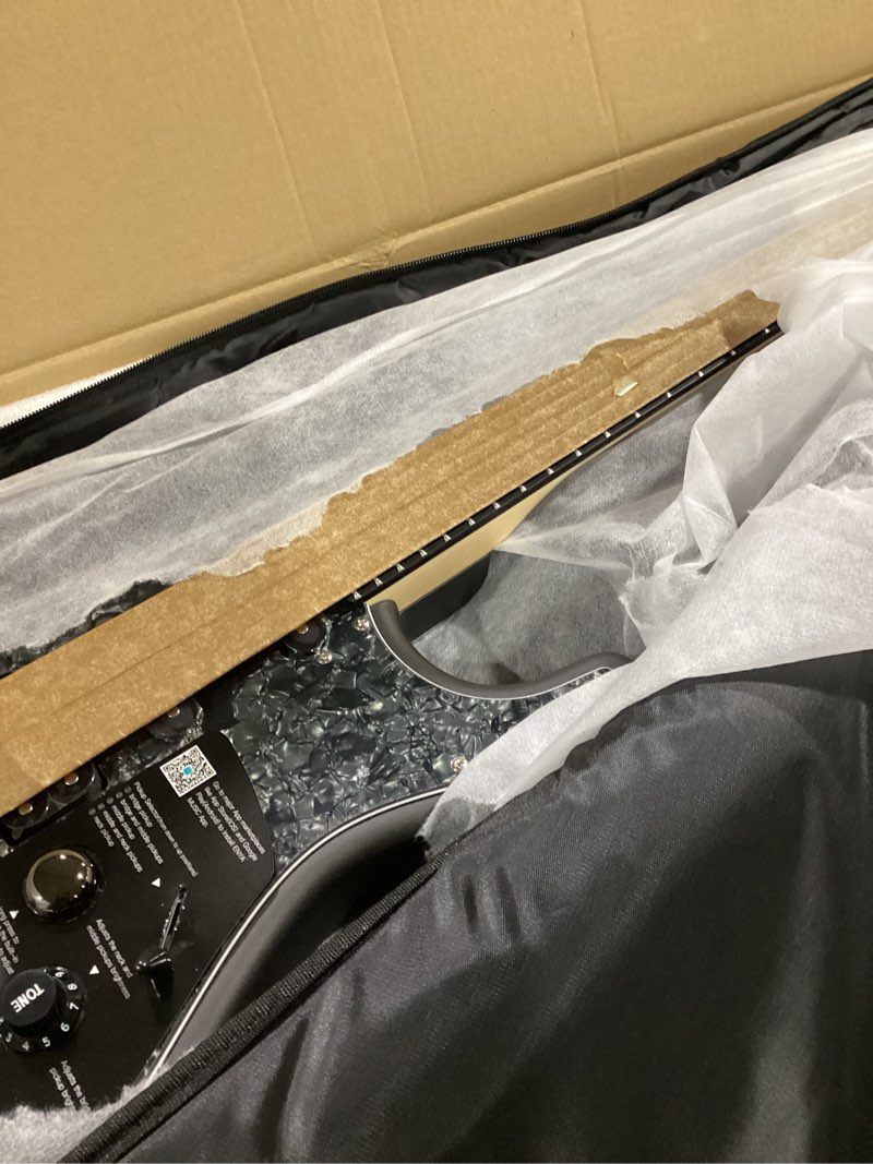 Condition photo showing As Is for enya xmari smart electric guitar with built-in dsp effects, 4 presets, usb-c otg recording, headphone output, custom ceramic pickups, carbon fiber body, with gig bag, strap, cable & picks