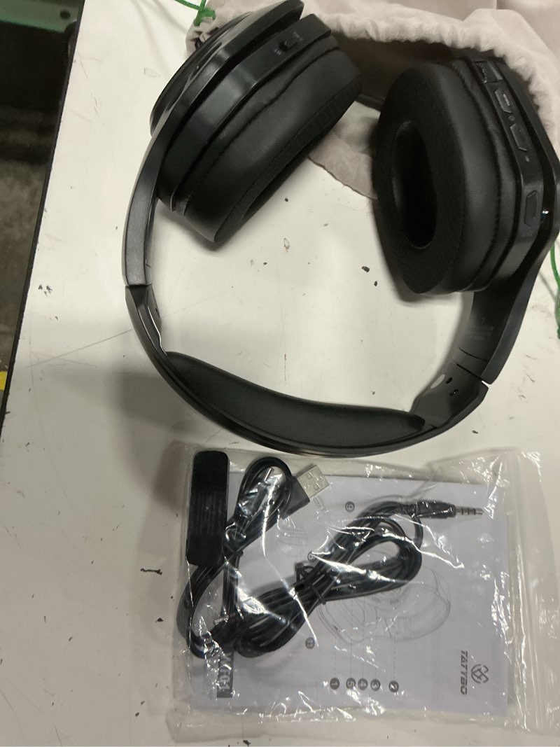 Condition photo showing Good Condition for tatybo wireless gaming headset for ps5 ps4 pc, 2.4ghz usb & type-c gaming headphones, 40hrs & 7.1 surround sound bluetooth headphones with noise canceling mic, wireless headset for switch phone black