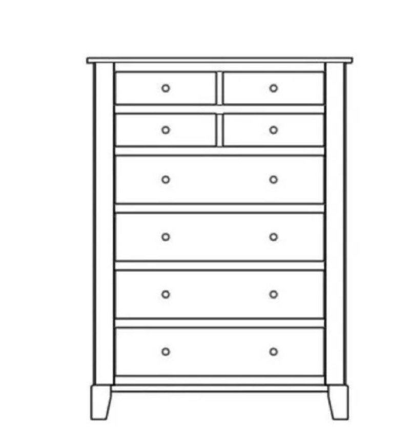 8 drawer chest