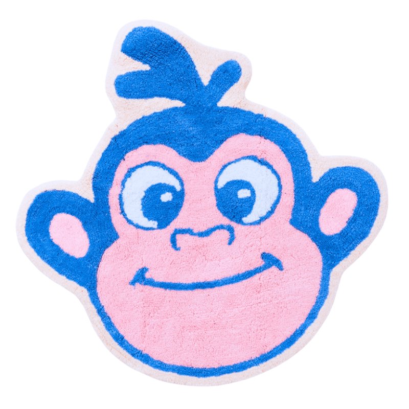 dora boots kids plush shaped bath rug, 100% tufted cotton