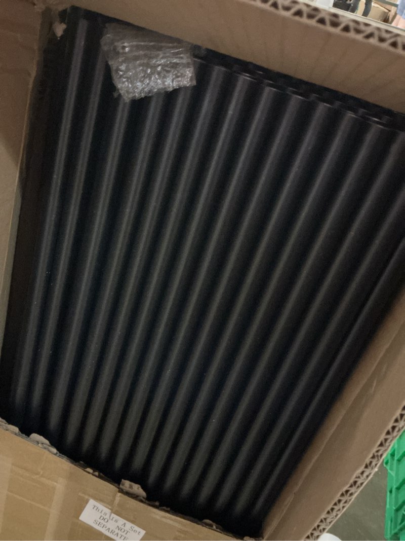Condition photo showing Good Condition for yaocom 120 pack 36" aluminum deck balusters 3/4" black metal railing, hollow round outdoor porch spindles indoor stair railing for wood and composite deck 36"x 3/4" 120