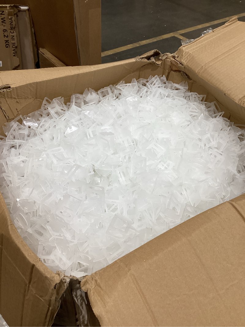 Condition photo showing Good Condition for Tile Leveling System 1/16 Inch Spacers Tile Leveler Clips 8500 Pcs and 16 oz Rubber Mallet Hammer .Tile Tools Set for Professional Ceramic and Stone Installation