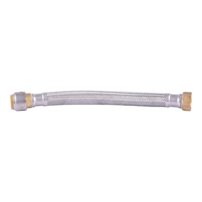 sharkbite 12-in 3/4 -in push-to-connect inlet x 3/4 -in fip outlet braided stainless steel water heater