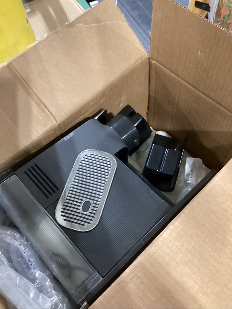 Condition photo showing As Is for Nespresso Inissia Espresso Machine by De'Longhi with Milk Frother, 24 ounces, Black Machine + Frother Black