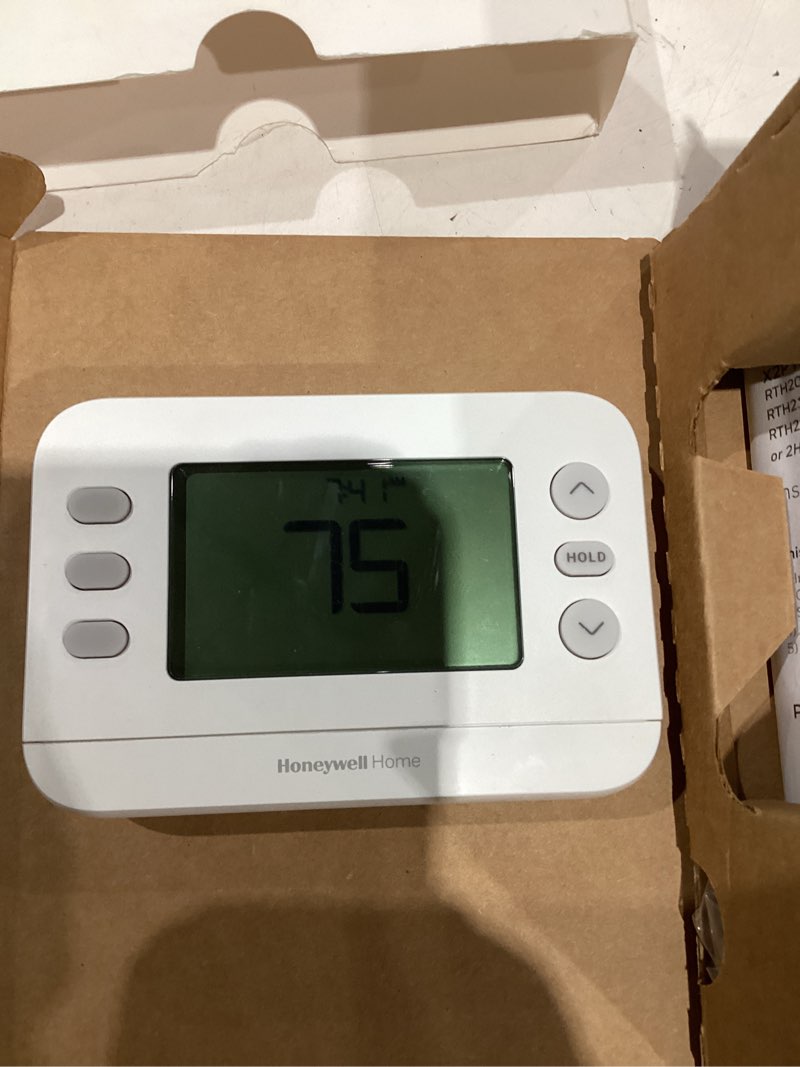 Condition photo showing Good Condition for honeywell home x2p heating and cooling push button programmable thermostat