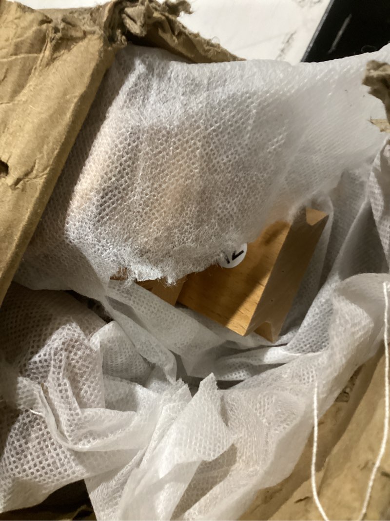 Condition photo showing Good Condition for MEEDEN Easel Stand for Painting and Display, Adjustable H Frame Floor Art Easel for Drawing, Heavy Duty Beech Wood Hold Canvas up to 146", 4 Wheels & Storage Tray - Professional for Sign, Studio Natural Color