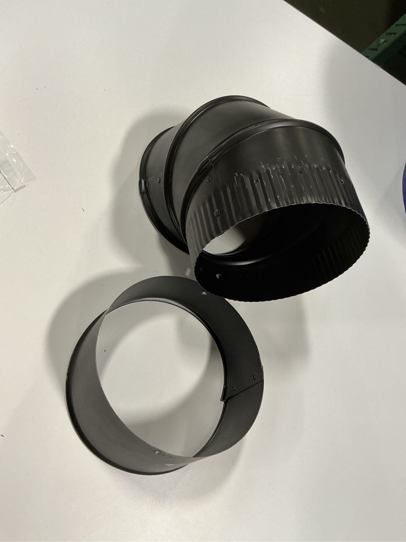 Condition photo showing Good Condition for  IMPERIAL 6-in 90-Degree Black Steel Stove Pipe Elbow