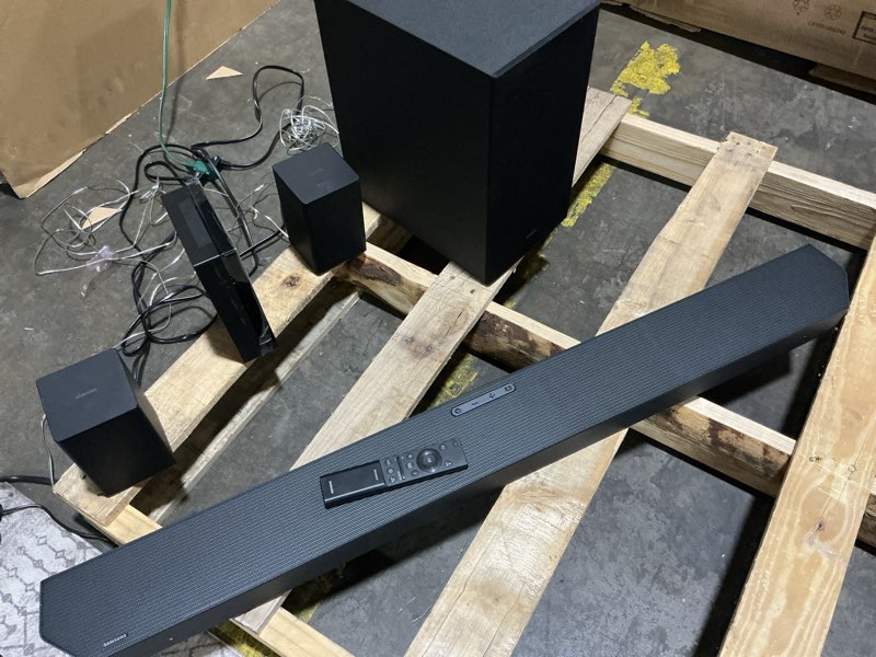 Condition photo showing Good Condition for (small r speaker does not connect) samsung hw-q65c 5.1ch soundbar with dolby atmos