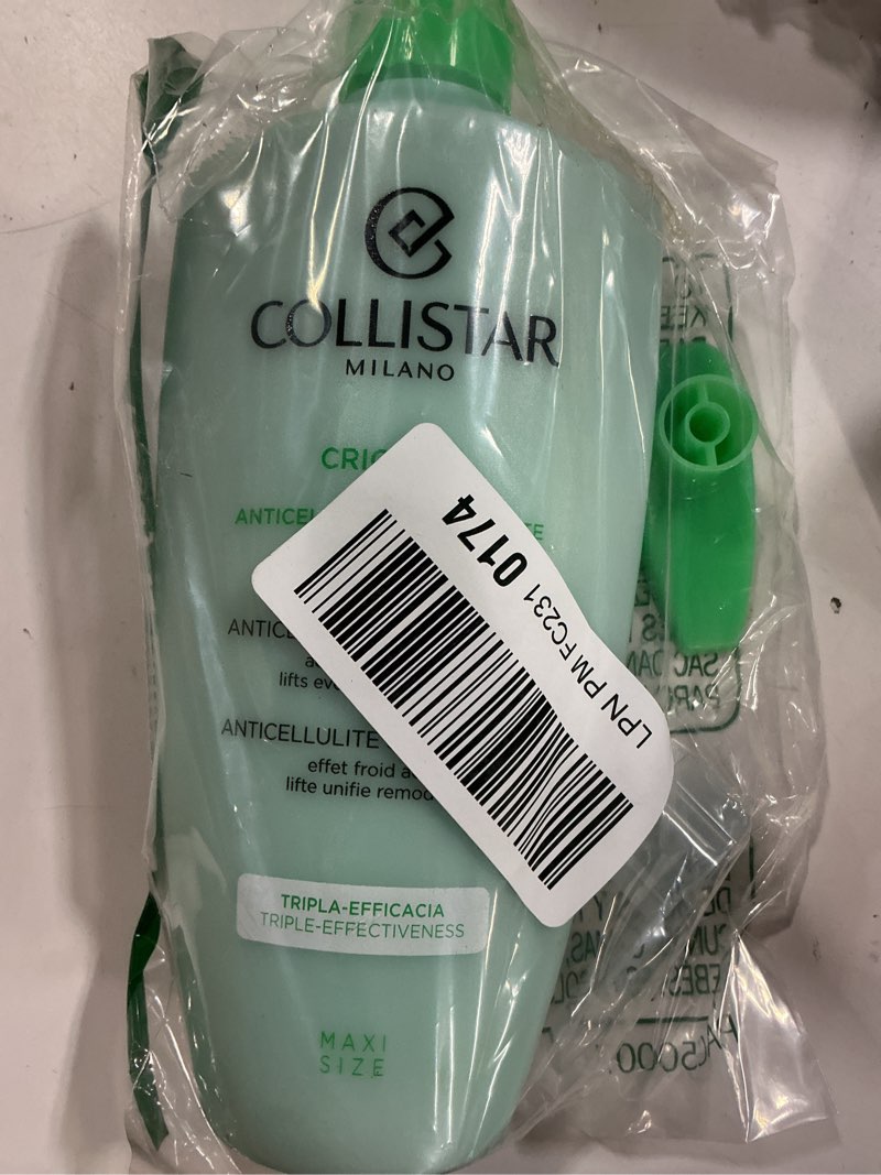 Condition photo showing Good Condition for Collistar Anti-Cellulite Kryo Gel Body Cream with Cooling Effect, Stimulates Microcirculation and Fluid Drainage for Orange Peel, Heavy Legs and Sensitive Capillaries 400ml