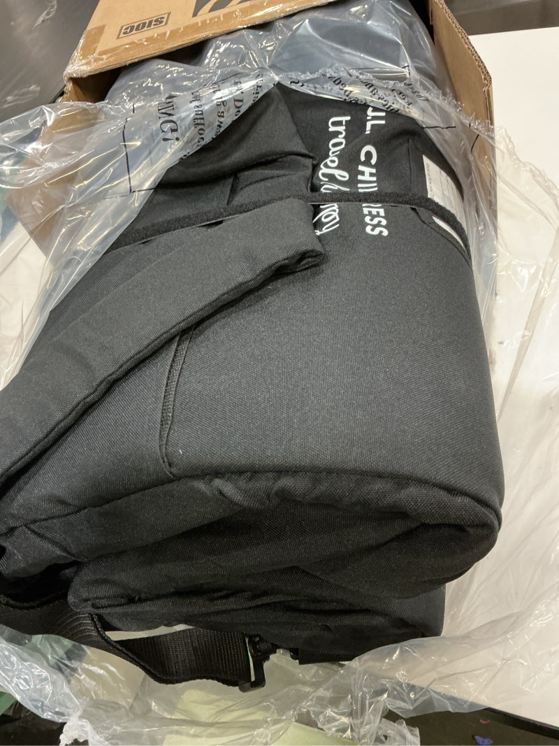 Condition photo showing Good Condition for J.L. Childress Padded Backpack Car Seat Bag - Travel Bag for Airplane, Fits Most Baby & Infant Car Seats, Boosters, & Carriers, Accessories for Gate or Baggage Check, AirTag Compatible - Deluxe, Black 18.6x12x7.3 Inch (Pack of 1) Deluxe