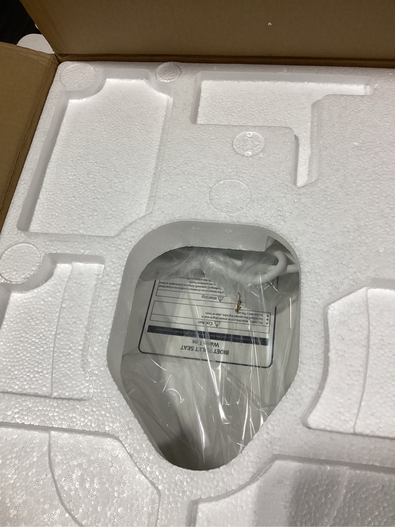 Condition photo showing New/Like New for Toilet Bidet Seat, Instant Warm Water, Self-Cleaning Nozzle, Multiple Spraying Modes, Electric Heated Seat, Warm Air Drying, Soft Closed Lid, Display Screen, Requires Electricity, Elongated Oval