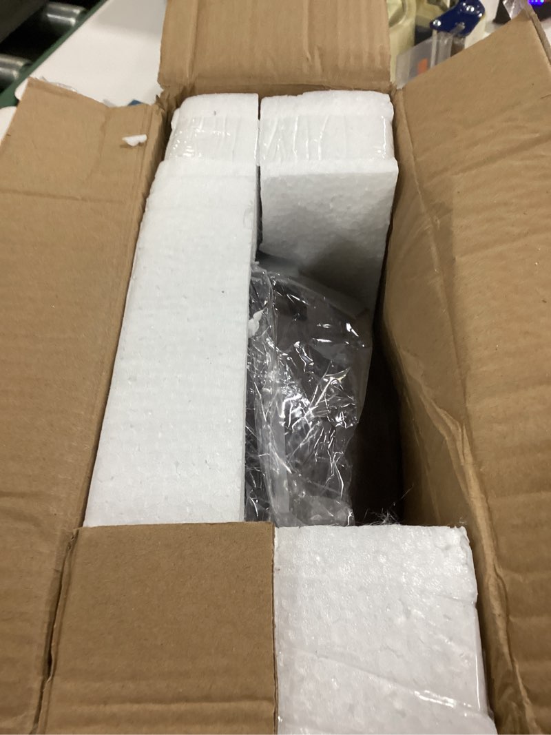 Condition photo showing New/Like New for Large Resin Decorative Bowl with Side Ring Accents – Black Whitewashed Terracotta Look, Rustic Farmhouse Fruit Bowl for Kitchen Counter or Table Centerpiece