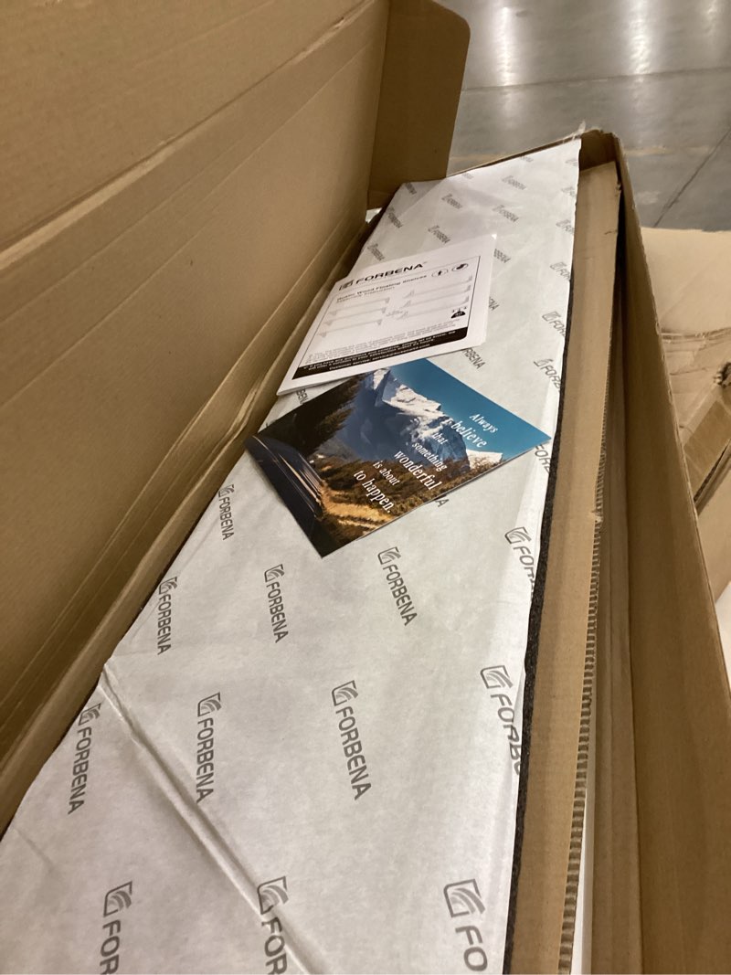 forbena white floating book shelves for wall, 36 inches long wall shelves for bedroom, large floating bookshelves for living room office (white)