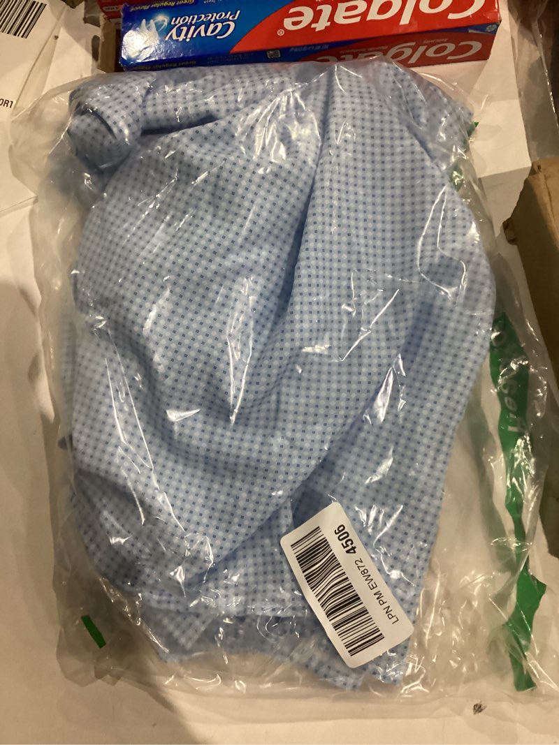 Condition photo showing New/Like New for alex vando mens printed dress shirts long sleeve regular fit button down shirt blue 03 large