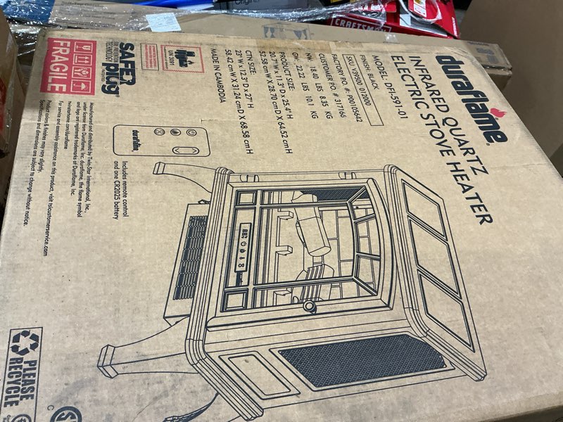 Condition photo showing Good Condition for different  color))duraflame  infrared quartz electric stove heater