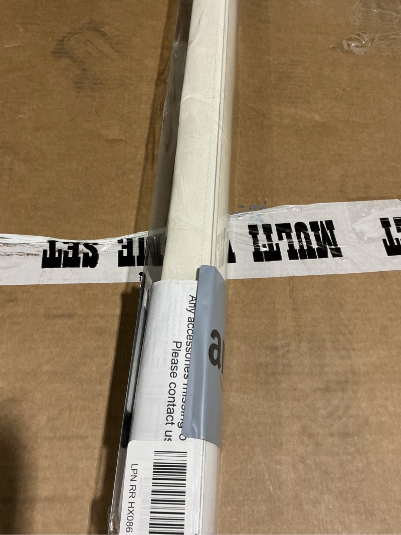 Condition photo showing As Is for NUTRO CHILL Window Blinds, Blackout Shades with Thermal Insulated, UV Protection Roller Shades for Home, Door, Kitchen, Bathroom (70" W x 68" L, Beige) Beige 70"W x 68"H