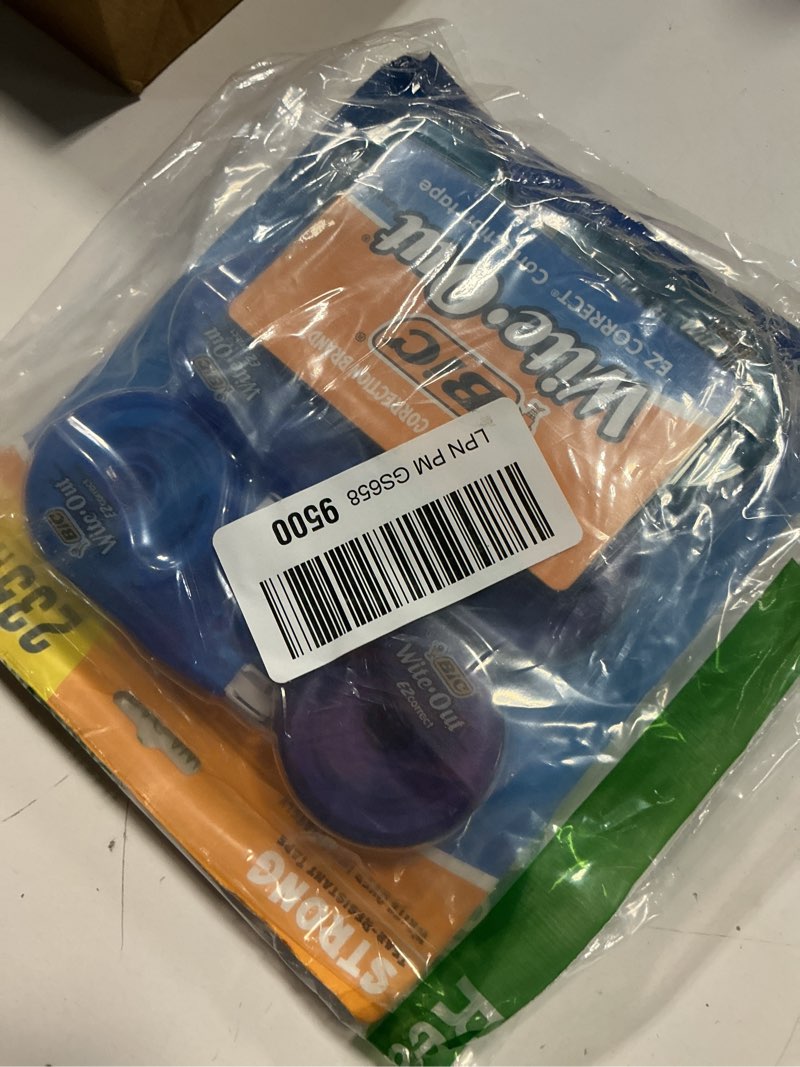 Condition photo showing Good Condition for bic wite-out brand ez correct correction tape, white, fast, clean & easy to use, tear-resistant tape, 6-count