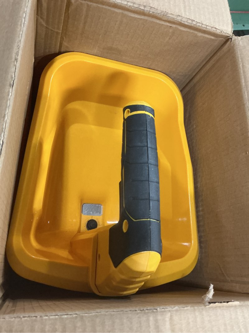 Condition photo showing Good Condition for Danero Handheld Power Spreader Compatible with Dewalt 20V Battery(Tool Only), Cordless Seed Spreader Available Year-Round, Electric Lawn Spreaders for Grass Seed, Fertilizer, Salt, Ice Melt, Feed Yellow