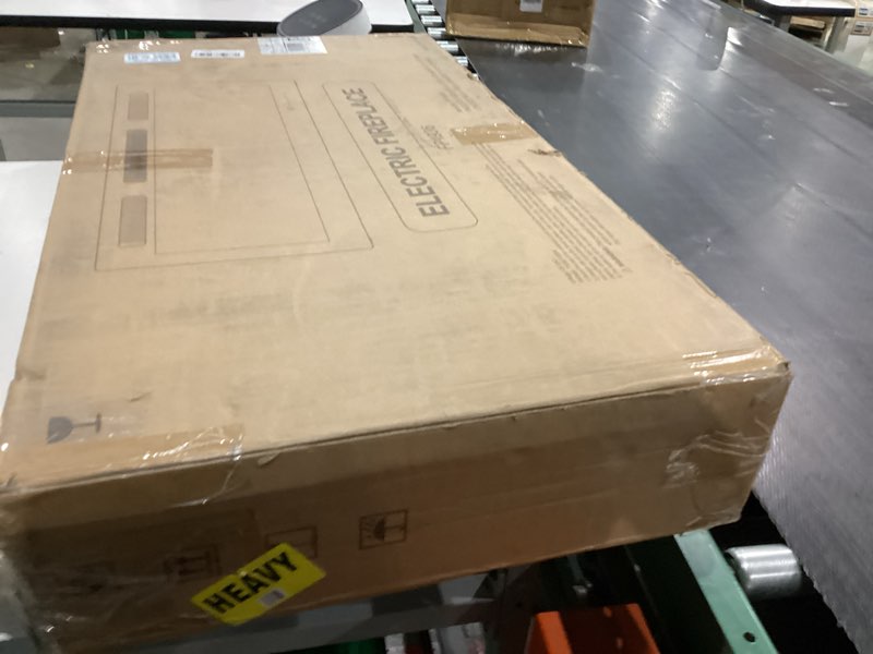 Electric Fireplace Insert 36" Realsmart 1500W Wall Mounted Fireplaces Recessed Heaters Remote Contro