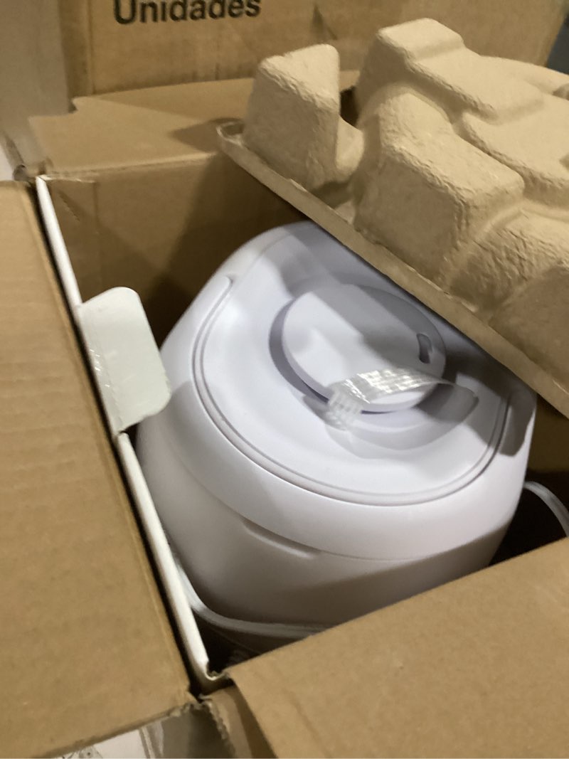 Condition photo showing As Is for frida baby 3-in-1 cool mist humidifier for large rooms, top fill humidifier for bedroom, allergy relief, 60 hour runtime + nightlight, auto shut-off, quiet, carry handle, essential oil diffuser