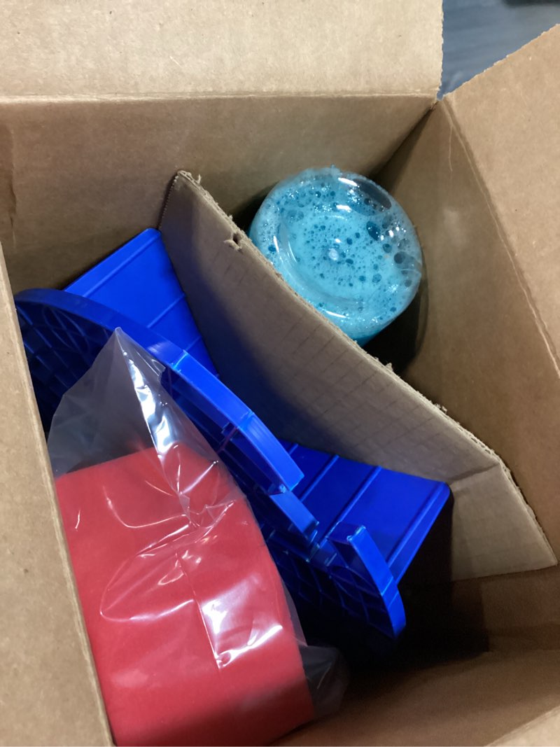 Condition photo showing New/Like New for optimum no rinse version 6 (32 oz), grit guard bucket insert (blue), and big red sponge 2.0 (brs) car cleaning kit, onr rinseless car wash, dirt lock, and professional wash sponge for auto detailing 32 fl oz (pack of 1)