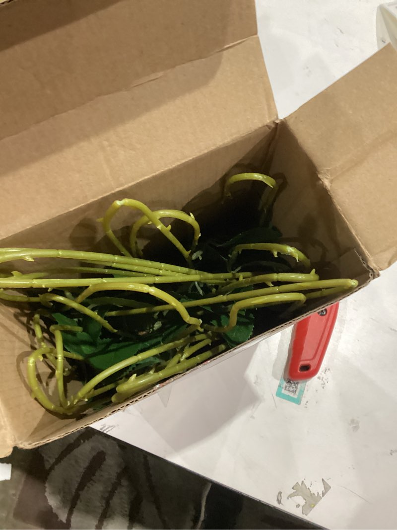 Condition photo showing Good Condition for Hotop 20 Pcs Artificial Rose Flowers with Long Stem,Real Touch Silk Realistic Plastic Bouquet Roses Bulk for Home Decor Bridal Wedding Party Table Centerpieces Decorations(Red)