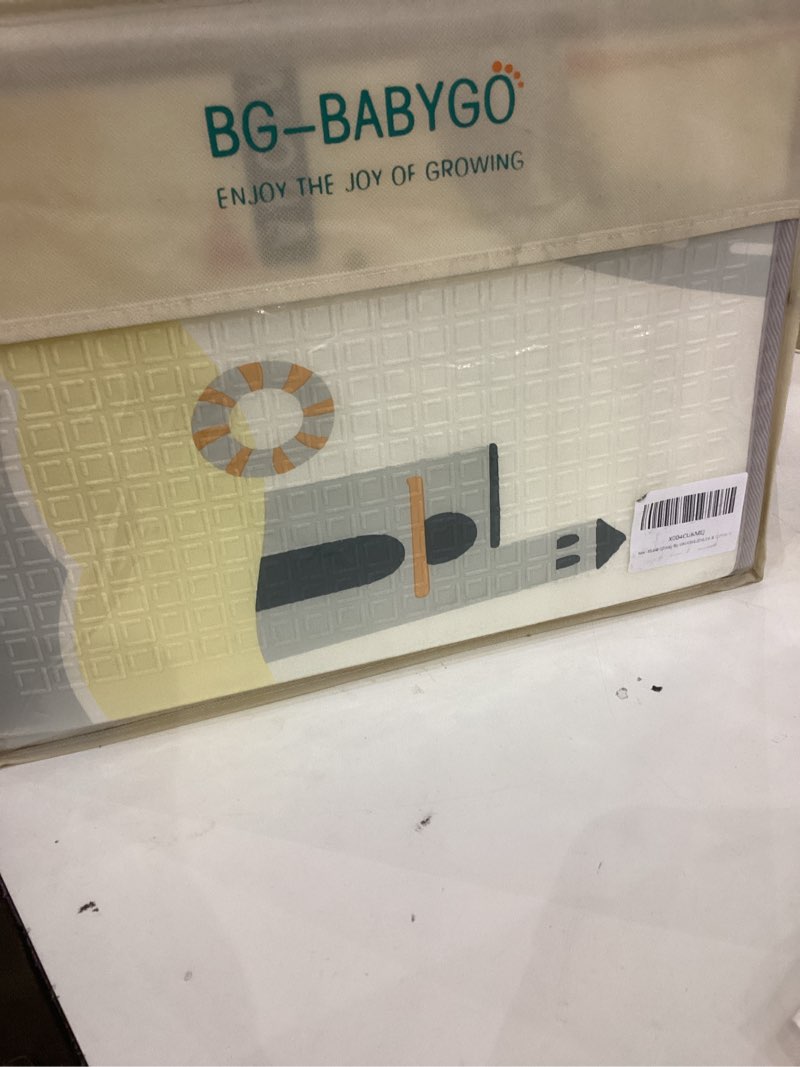 Condition photo showing Good Condition for Baby Play Mat Foldable Baby Floor Play Mat Large 50"*78"*0.4" Soft Foam Playmat for Babies Reversible Waterproof Padded Baby Girl Play Mat Portable Crawling Mat for Indoor Outdoor Dinosaurs 50*78*0.4