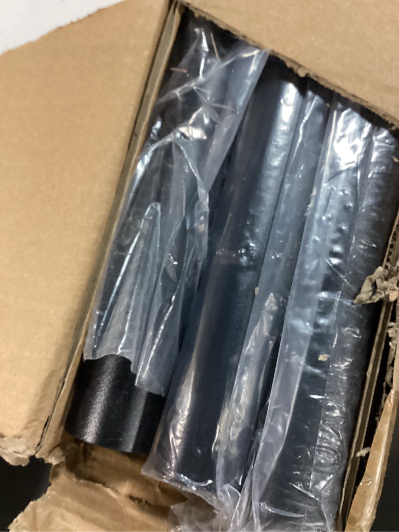 Condition photo showing Good Condition for Tension Curtain Rod 51-126 Inch, Long Curtain Rod No Drilling for Window or Bathroom, Outdoor Curtain Rods for Patio Tension Rods, Easy to Install, Never Rust, Rod Diameter 1.26 Inches - Black Black 51''-126''