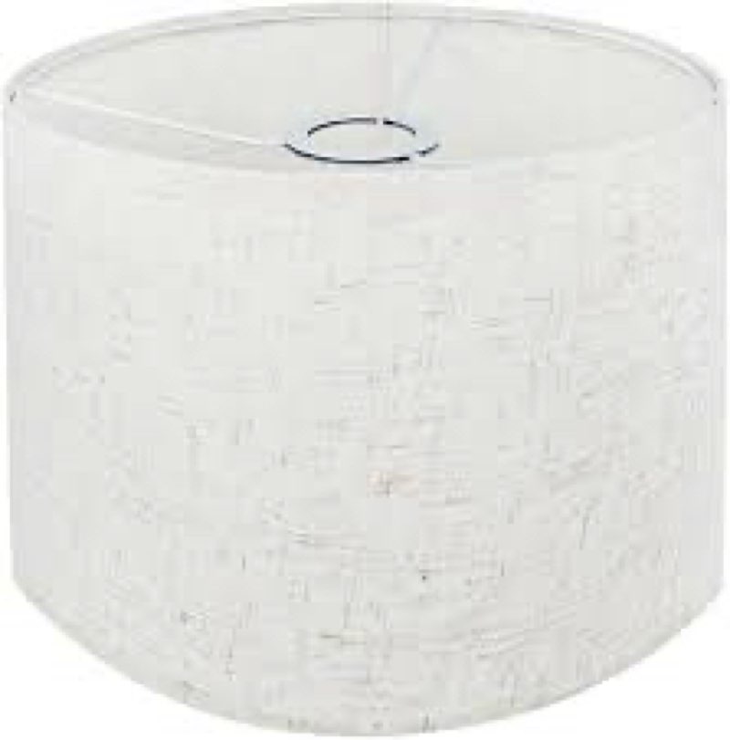 Drum Lamp Shades Detachable Lampshades Fabric Light Shades 12.6" x 8" inches Assembly Required, Beige