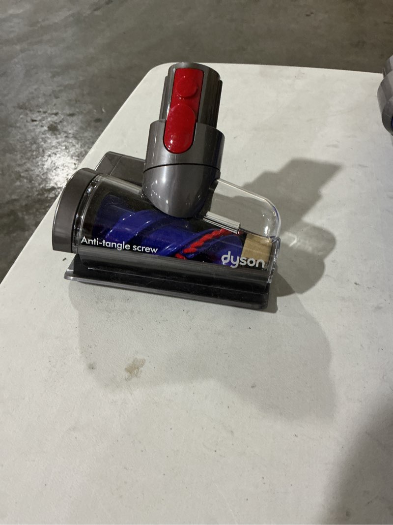Condition photo showing Good Condition for Dyson Mini Motorized Brush Head - Pet Hair Removal Vacuum Attachment for Dyson V7 V8 V10 V11 V15 Vacuum Cleaners, Mini Hair Screw Tool for Carpeted Stairs, Couch Cushions, Upholstery & Car Carpet