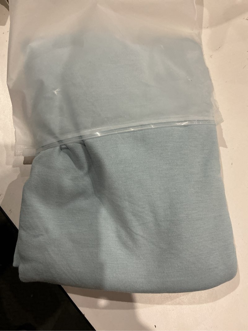 Condition photo showing Good Condition for pure era jersey knit pillowcases 100% t-shirt cotton super soft comfy breathable, set of 2, standard 20" x 26", solid light blue light blue standard