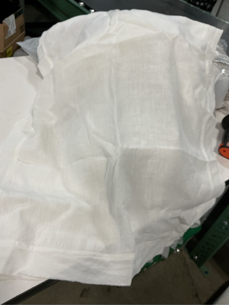Condition photo showing New/Like New for european linen double flange sham set(color ivory)